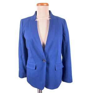 Talbots Blazer Jacket Women's Size 6 Polka Lining Office Corporate Single Button